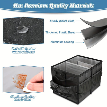 BBQ Grill Caddy with Towel Holder & Pockets-4