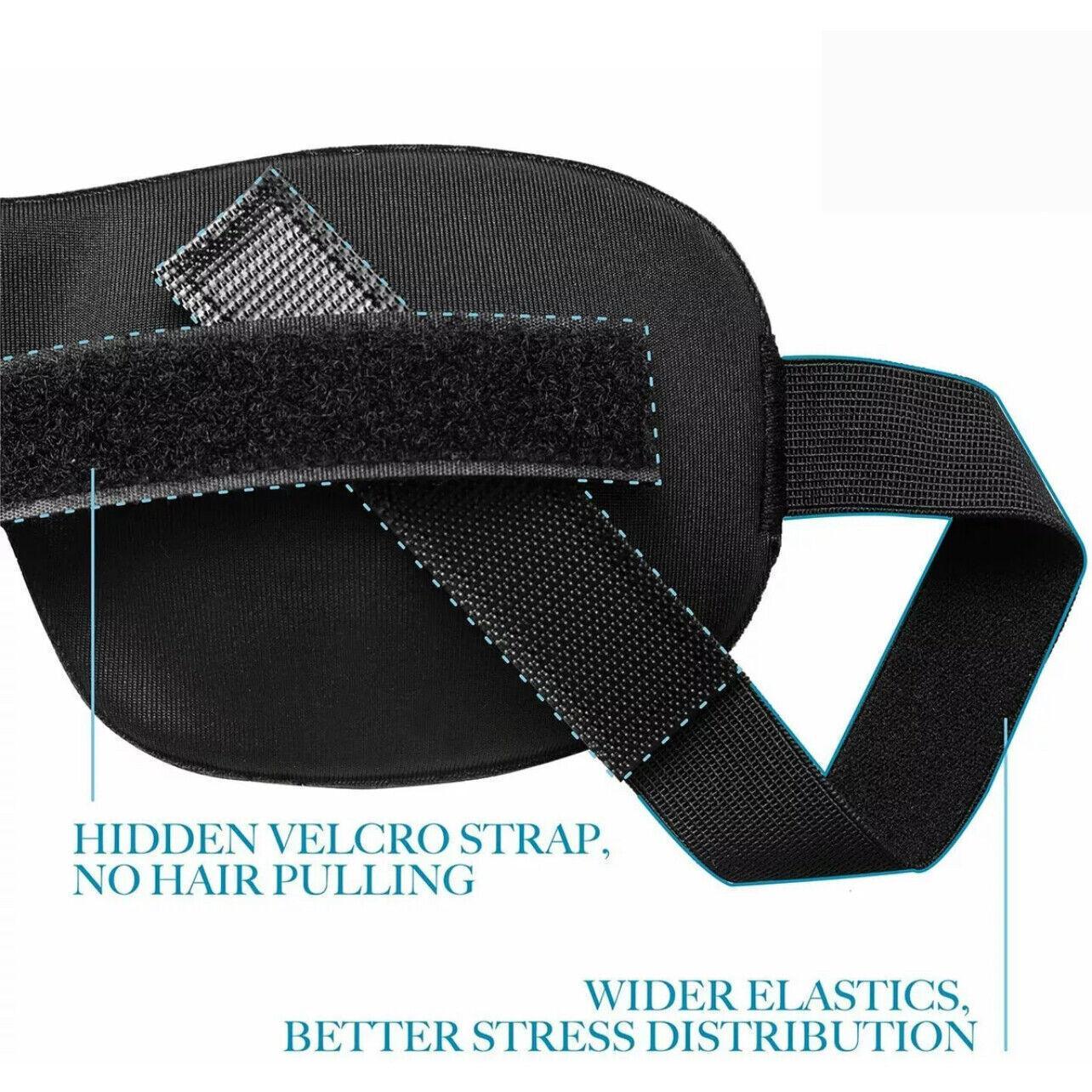 1/2/4X 3D Memory Foam Travel Sleep Eye Mask Padded Blindfold-3