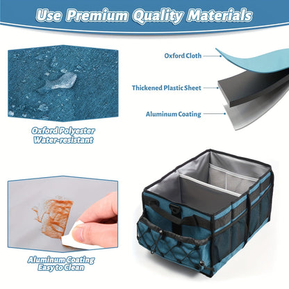 NNETM BBQ Grill Caddy with Paper Towel & Condiment Pocket-4