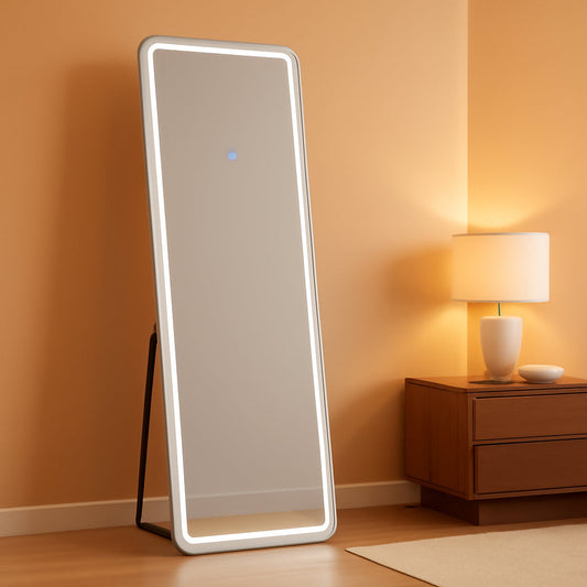56x20 Inch Dimmable Illuminated Full Length Mirror-0
