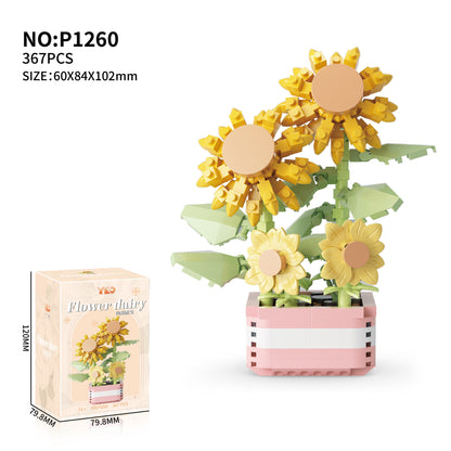 Blooming Sunflower Block Set