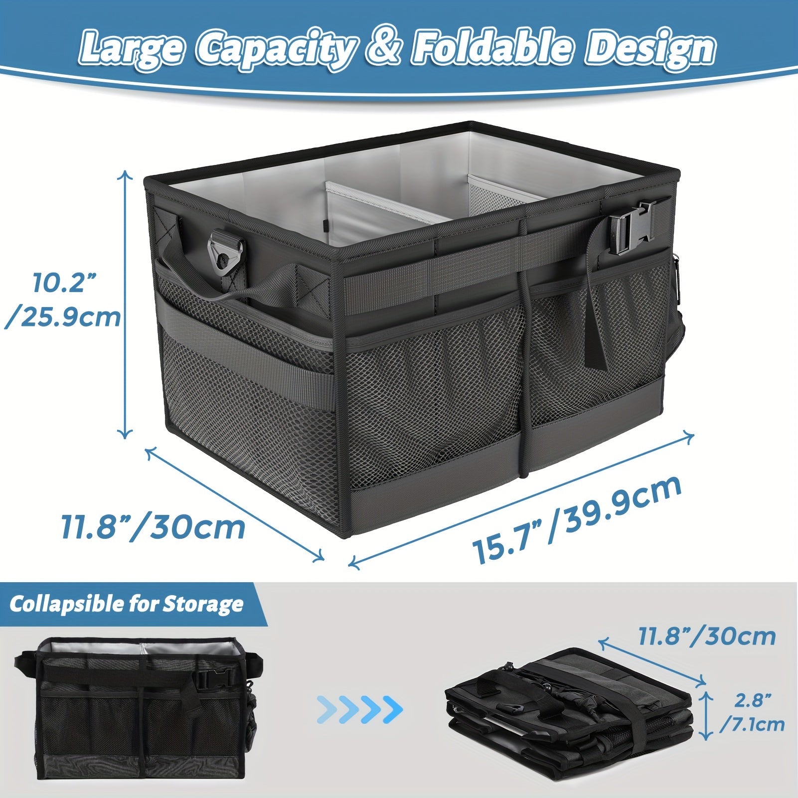 BBQ Grill Caddy with Towel Holder & Pockets-1