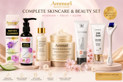 Complete Brightening Skincare & Beauty Set | Nourish, Treat & Glow | Ammuri-1