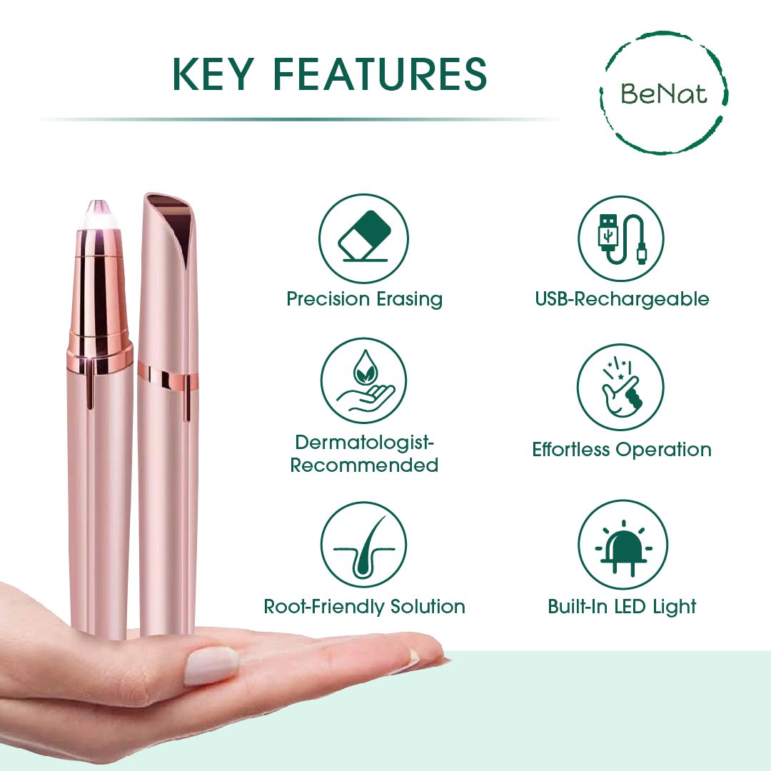 Rechargeable Eyebrow Hair Remover-3