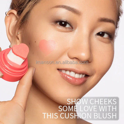 Private Label Cute Hot Pink Cushion Blush Cream