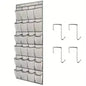 Clear Over The Door Shoe Organizer with 24 Fabric Pockets